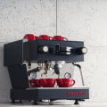 What type of espresso machine should be used for making professional quality cappuccinos at home or in a cafe setting?